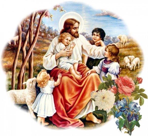 Jesus-sheep-children